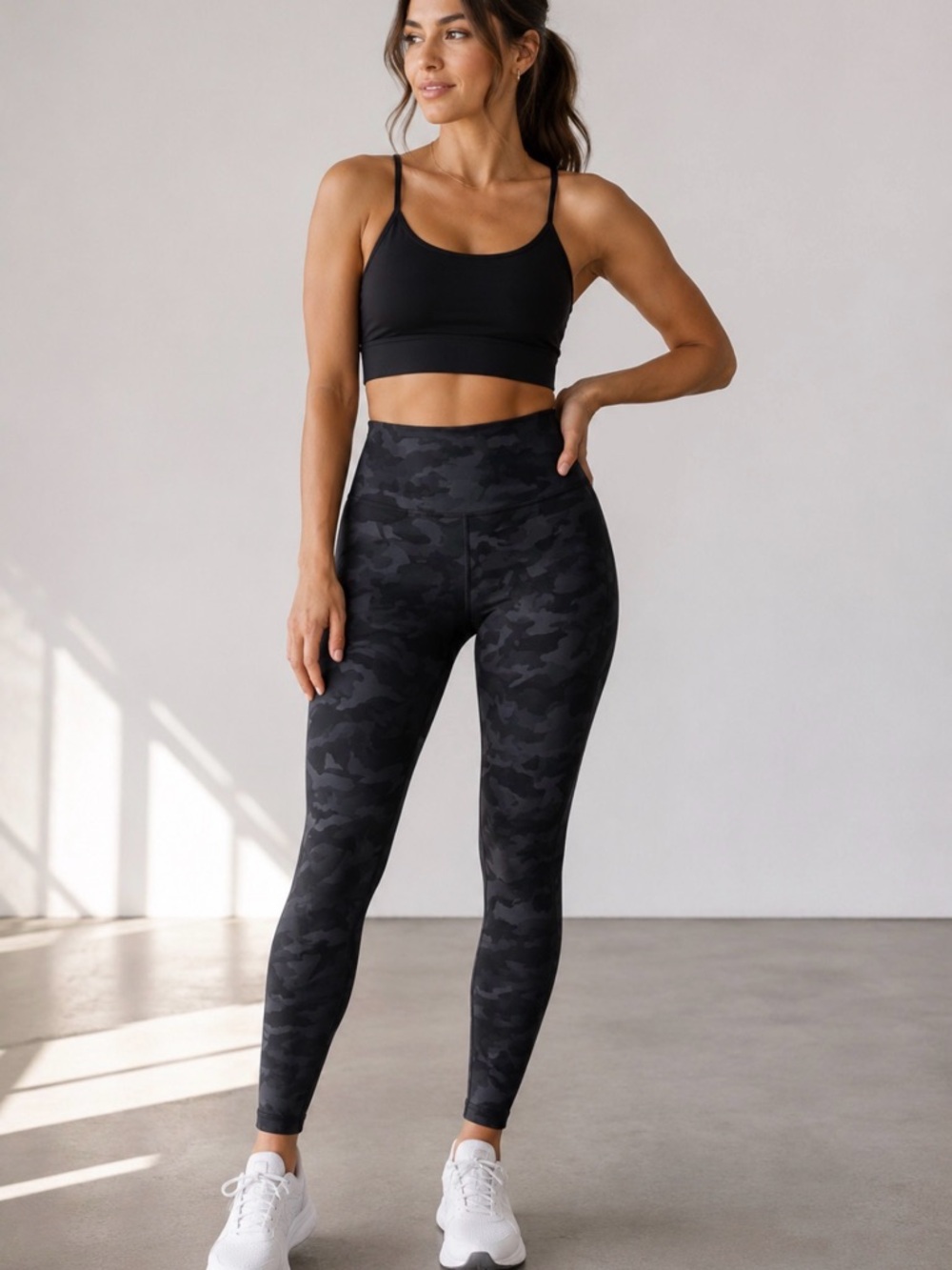 lululemon athletica Black Camo High-Rise Leggings